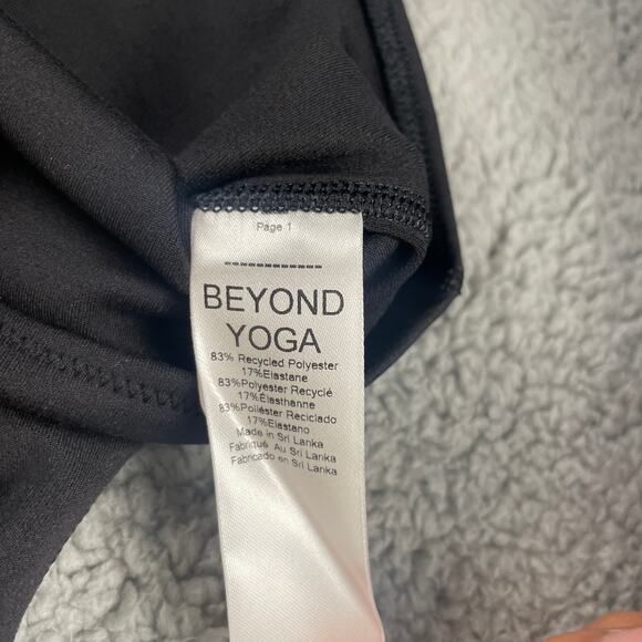 Beyond Yoga Women's Small Black Polyester Elastane Base Tank Sleeveless Bodysuit - Picture 14 of 15